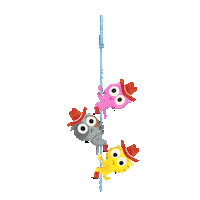 Hang In There Cute Cats Sticker by Chunk Factory HQ