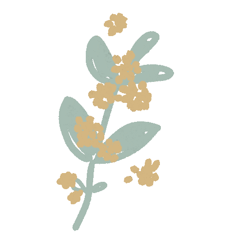 うさぎ 花 Sticker by カホイラストレーション
