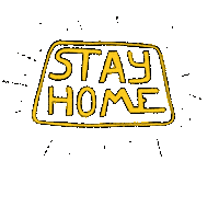 detisdoodles home quarantine starwars stayhome Sticker