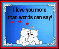 Love You More Words GIF