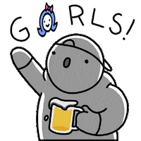 Beer Girls Sticker by Holler Studios