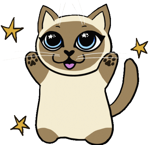 Siamese Cat Dance Sticker
