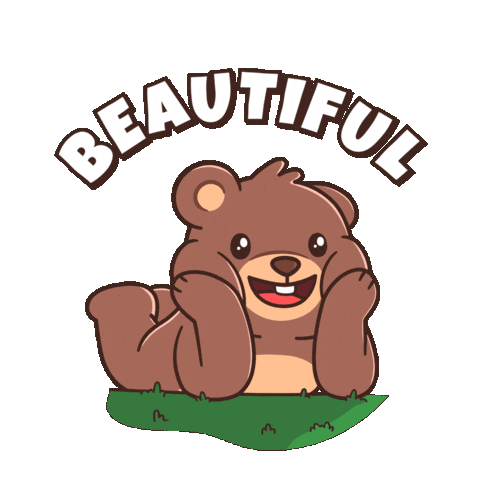 You Are Lovely Teddy Bear Sticker by BEARISH
