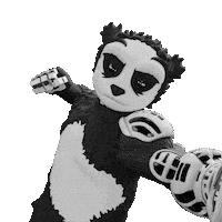 Fight Panda Sticker by Endangered Labs