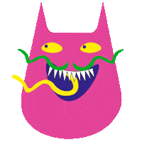 Excited Monster Sticker by POW_AT