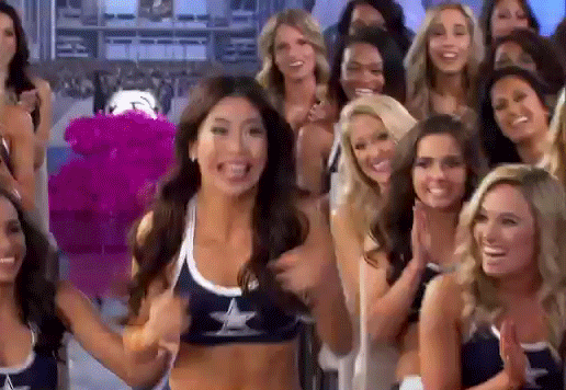 Excited Cmt GIF by Dallas Cowboys Cheerleaders: Making the Team
