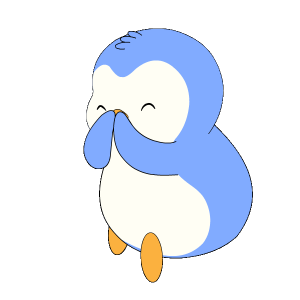 Happy No Way Sticker by Pudgy Penguins