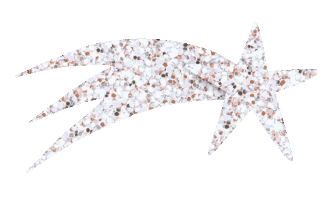 Shooting Star Christmas Sticker