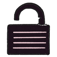 Lock Sticker by Plasma Republic
