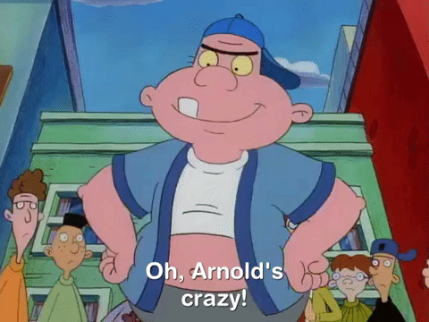 hey arnold nick splat GIF