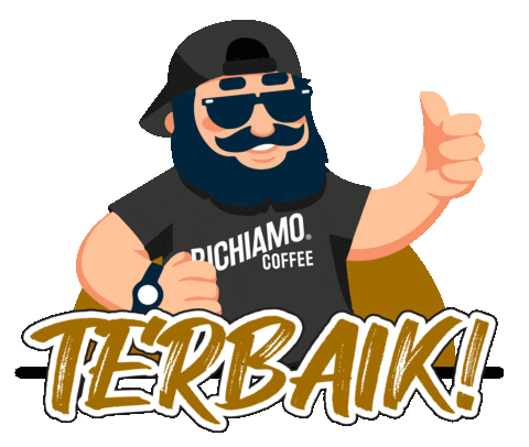 Happy Thumb Up Sticker by Richiamo Coffee