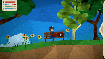 dearvillagers waiting wait sitting curly GIF