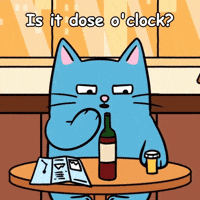Blue Cat Help GIF