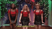 just make it fast emma stone GIF by Saturday Night Live