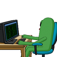 Working Locked In Sticker by fwogs