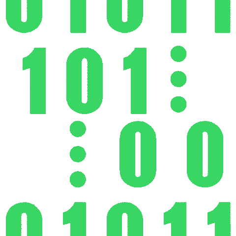 Numbers Coding Sticker by Geolab