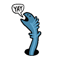 Worm Celebrate Sticker