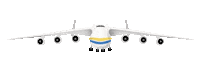 Airplane Ukraine Sticker