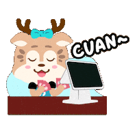 Rabbit Deer Sticker by Accurate Indonesia
