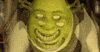 creepy shrek GIF