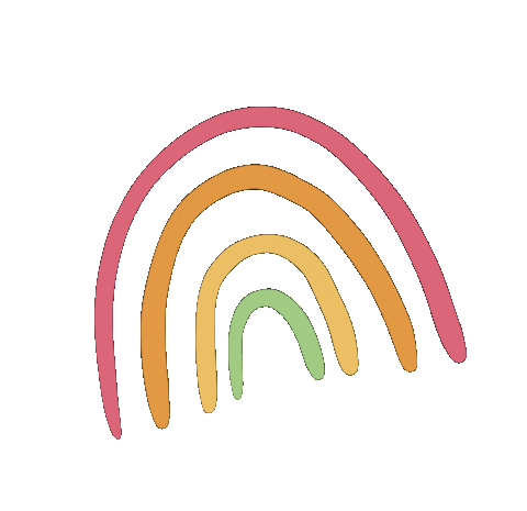 dekleinevogelaar rainbow nature colours colourful Sticker