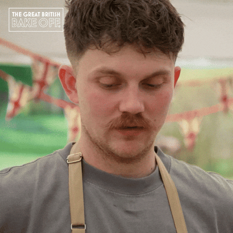Stress Sigh GIF by The Great British Bake Off