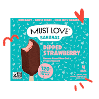 mustloveco ice cream banana nicecream nice cream Sticker