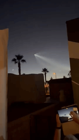 SpaceX Falcon Seen From Southern Arizona