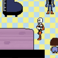 Frisk Papyrus GIF