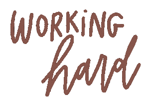 Working Hard Sticker by AG!