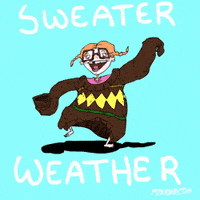 Sweater Weather Polar Vortex GIF by MOODMAN