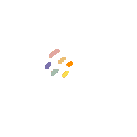 yeogiid instagram color watercolor titik Sticker