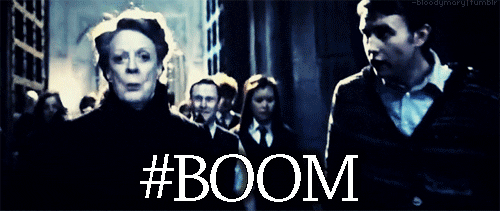 maggie smith boom GIF