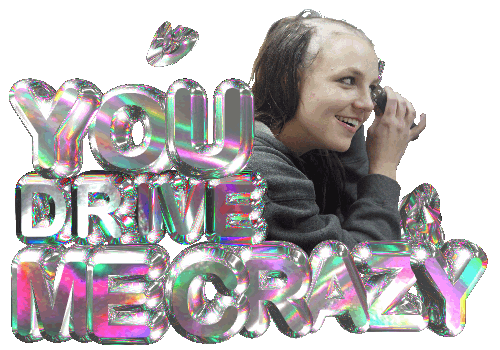 Driving Crazy Britney Spears Sticker by Matt Osio