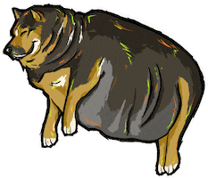 Dog Sleeping Sticker by Pásalo Chancho