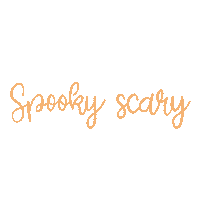 Sppoky Scary Sticker