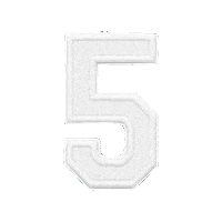 Number Embroidery Sticker by Customnumbered