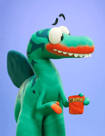 Yum Yum Eating GIF by Claynosaurz