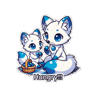 Snacktime Blueberries Sticker