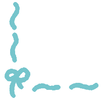 Ribbon Turquoise Sticker