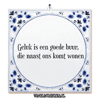Spreuk Geluk Sticker by Tegelspreuken.nl
