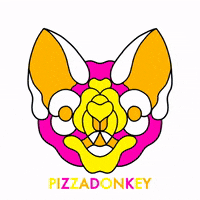 pizzadonkey bat stainedglass batface pizzadonkey GIF