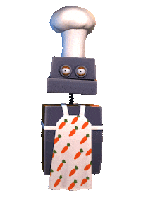 ResolutionGames games cooking robot chef Sticker