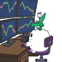 Stock Market Waiting Sticker by Magic Eden