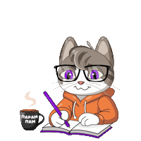 Studying Coffee Break Sticker