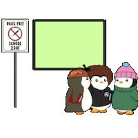 High School Friends Sticker by Pudgy Penguins