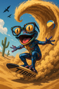 New Wave Ribbit GIF