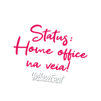 yellow_fant sticker homeoffice quarentena status Sticker