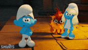 Shocked Rihanna GIF by Smurfs Movie