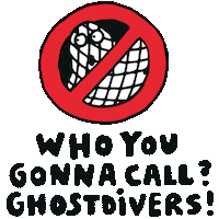 Ghost Diving Sticker by Bracenet